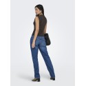 ONLY Mira kortærmet Ruching top - Black Coffee