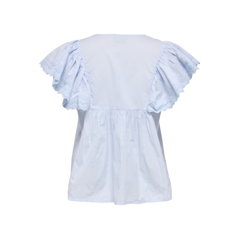 JDY Sigga Kortærmet Top - Cashmere Blue