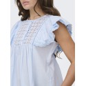 JDY Sigga Kortærmet Top - Cashmere Blue