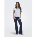 JDY Sigga Kortærmet Top - Cashmere Blue