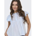 JDY Sigga Kortærmet Top - Cashmere Blue