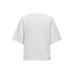 JDY Amalfi Life kortærmet sweat t-shirt - Oatmeal