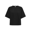 JDY Amalfi Life kortærmet sweat t-shirt - Black