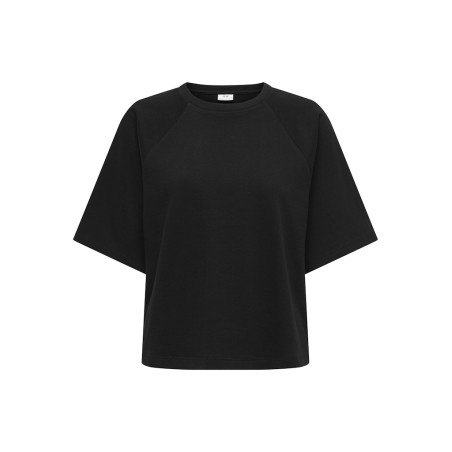 JDY Amalfi Life kortærmet sweat t-shirt - Black