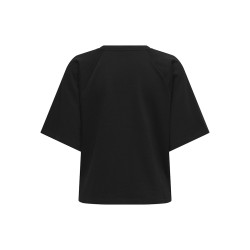 JDY Amalfi Life kortærmet sweat t-shirt - Black