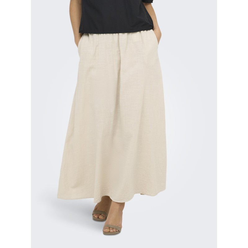 ONLY Tizana Lang Nederdel - Silver Lining