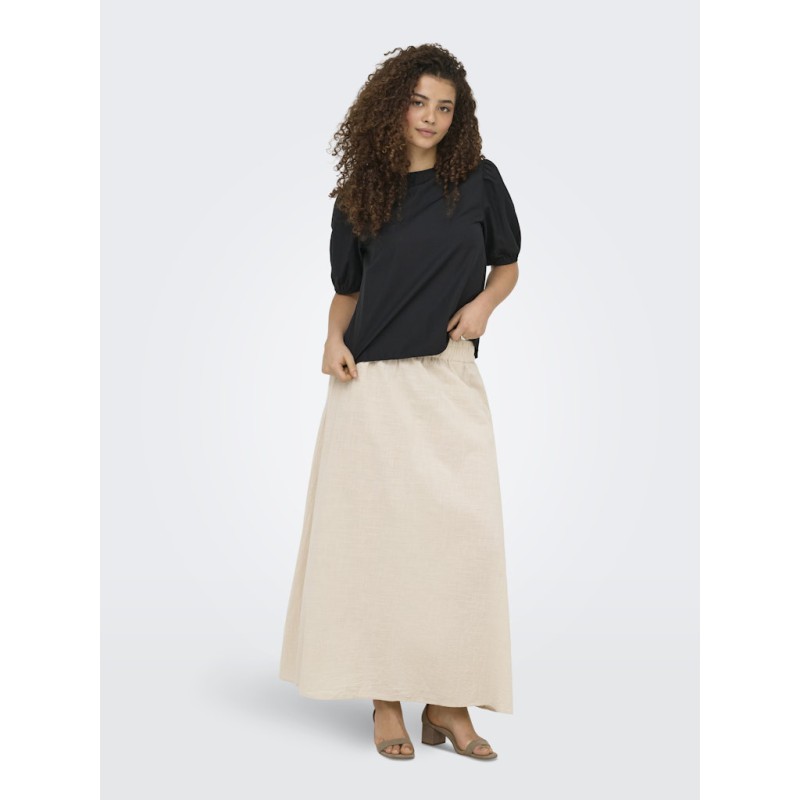 ONLY Tizana Lang Nederdel - Silver Lining