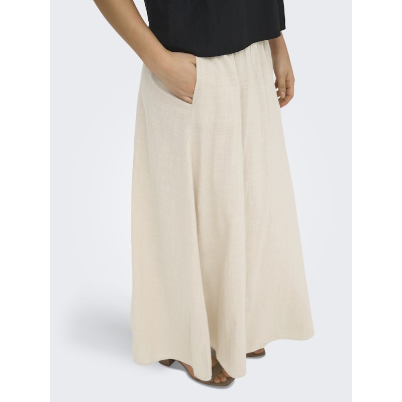 ONLY Tizana Lang Nederdel - Silver Lining