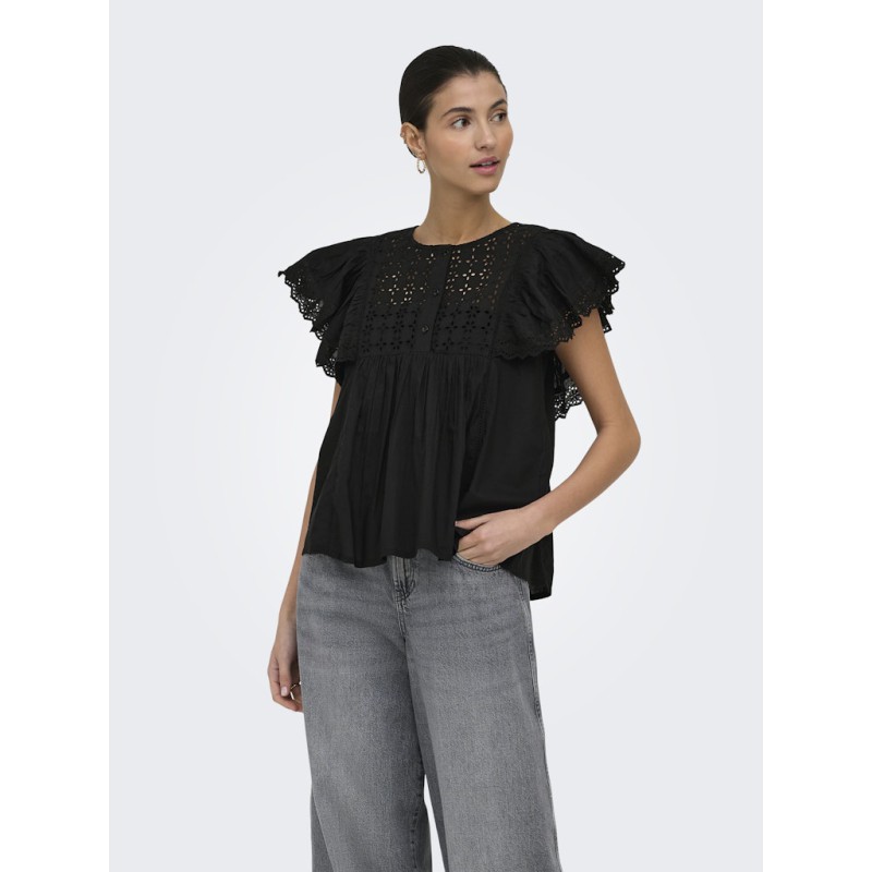 JDY Sigga Kortærmet Top - Black