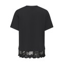 ONLY Vivi kortærmet blonde t-shirt - Black