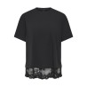 ONLY Vivi kortærmet blonde t-shirt - Black
