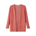 NAME IT Kids Victri Langærmet Strik Cardigan - Etruscan Red