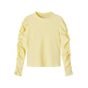 NAME IT Kids Bemel Langærmet Puffer Top - Double Cream