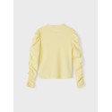 NAME IT Kids Bemel Langærmet Puffer Top - Double Cream