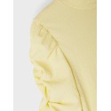 NAME IT Kids Bemel Langærmet Puffer Top - Double Cream