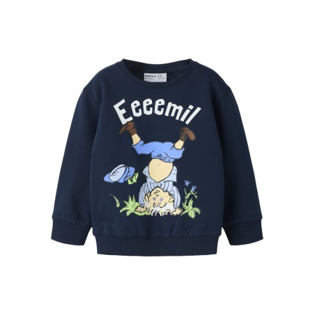 NAME IT MINI Maska Emil langærmet Bluse - Navy Blazer