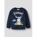 NAME IT MINI Maska Emil langærmet Bluse - Navy Blazer