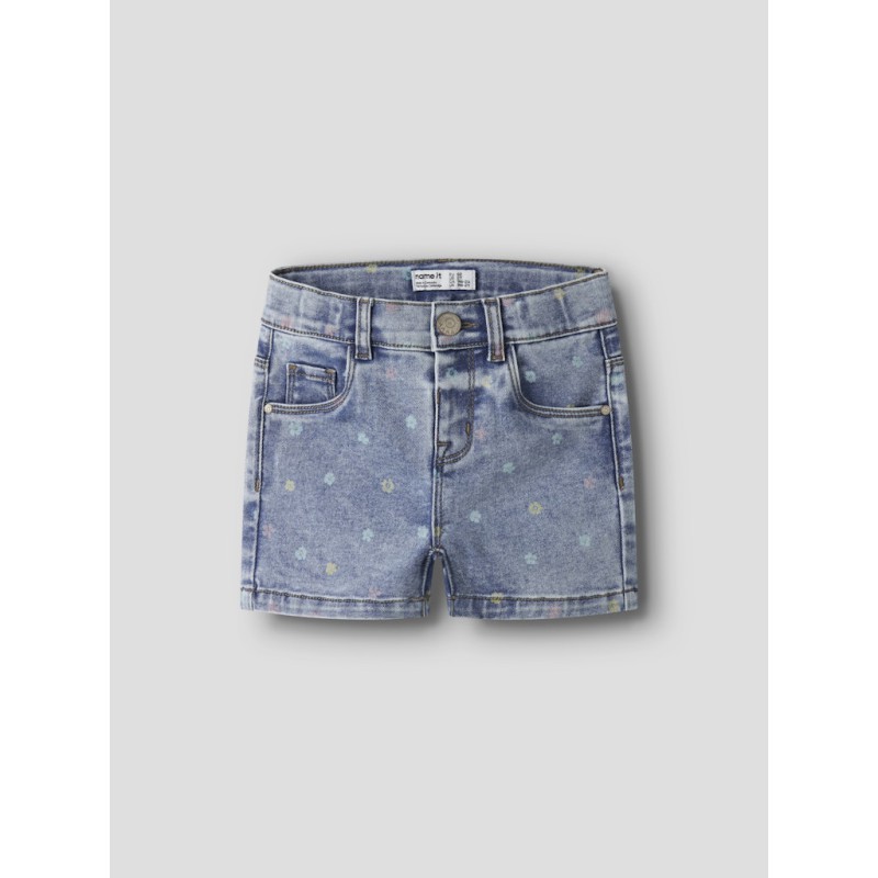 NAME IT MINI Salli slim denim shorts - Medium blue denim