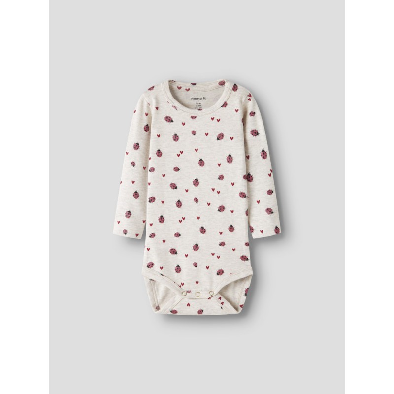 NAME IT BABY Haline langærmet xsl body - Peyote Melange