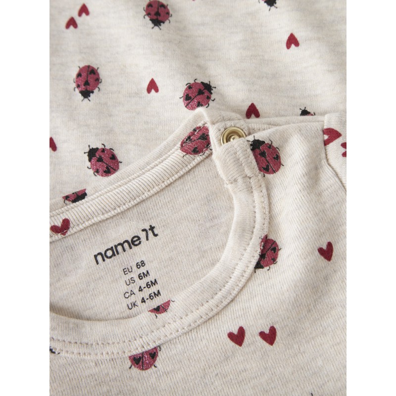 NAME IT BABY Haline langærmet xsl body - Peyote Melange