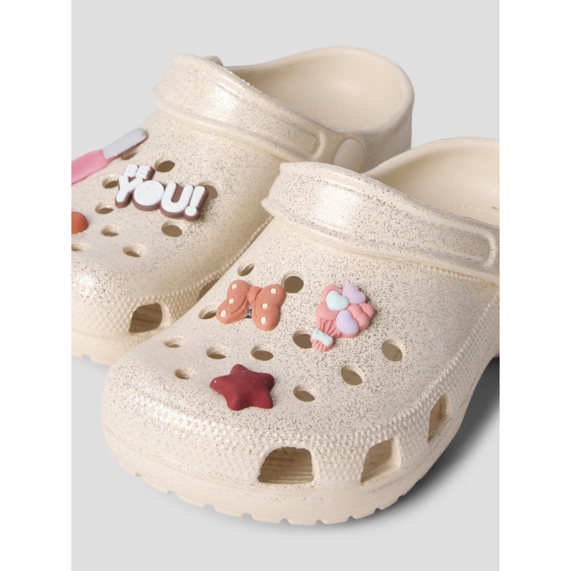 NAME IT KIDS Fame Clogs - Créme De Pêche Glitter (Forudbestilling)