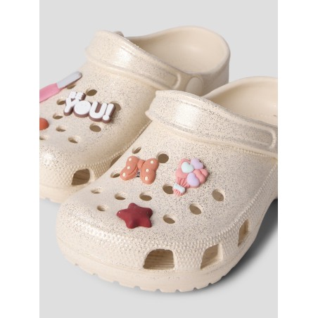 NAME IT KIDS Fame Clogs - Créme De Pêche Glitter