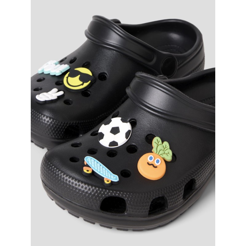 NAME IT KIDS Fame Clogs - Black 6 pins sport