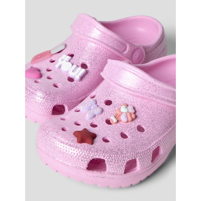 NAME IT KIDS Fame Clogs - Begonia Pink Glitter