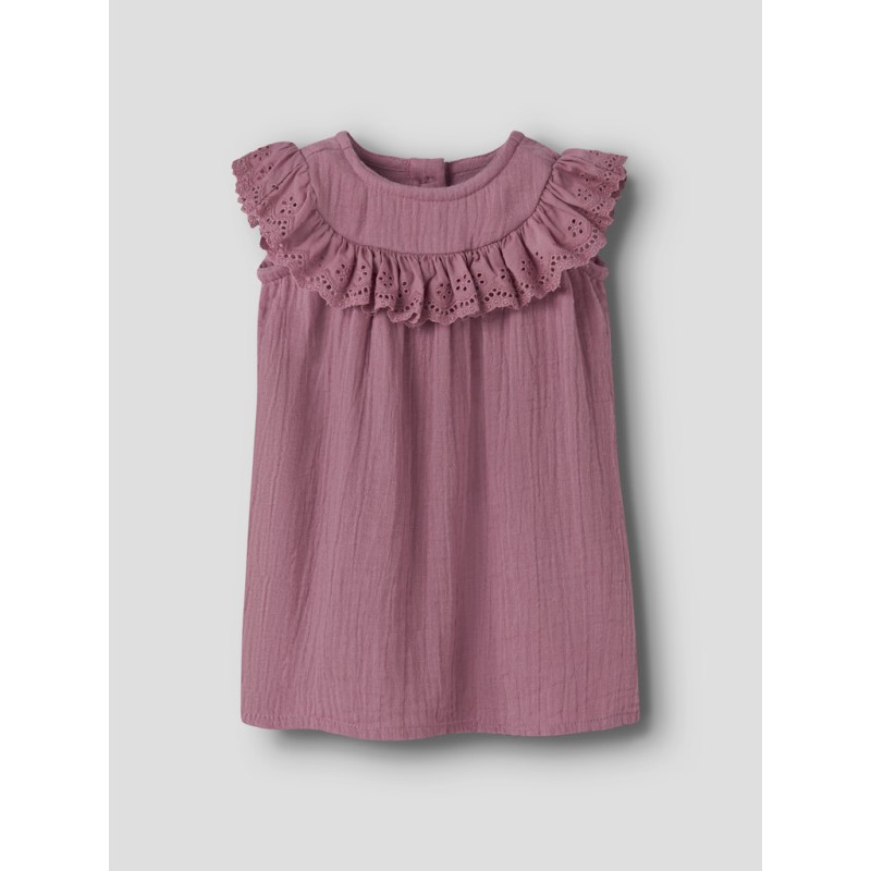 NAME IT BABY Johanna kortærmet kjole - Mesa Rose