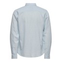 ONLY & SONS Caiden Hør Skjorte - Cashmere Blue