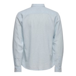 ONLY & SONS Caiden Hør Skjorte - Cashmere Blue