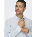 ONLY & SONS Caiden Hør Skjorte - Cashmere Blue