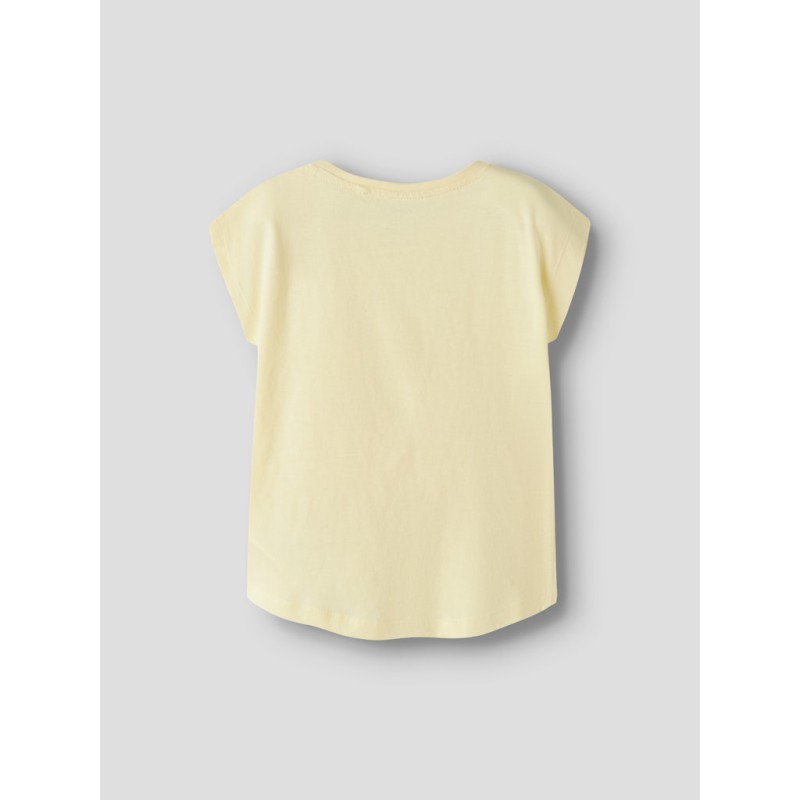 NAME IT MINI Votia kortærmet t-shirt - Double Cream Flamingo