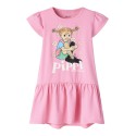 NAME IT MINI Amea kortærmet Pippi kjole - Pink Drink