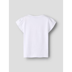 NAME IT MINI Amena kortærmet pippi t-shirt - Bright White