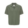 ONLY & SONS Latham kortærmet hør resort skjorte - Dusty Olive