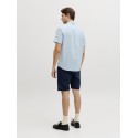 JJ Rebel Gavin Solid Kortærmet Skjorte - Cashmere Blue