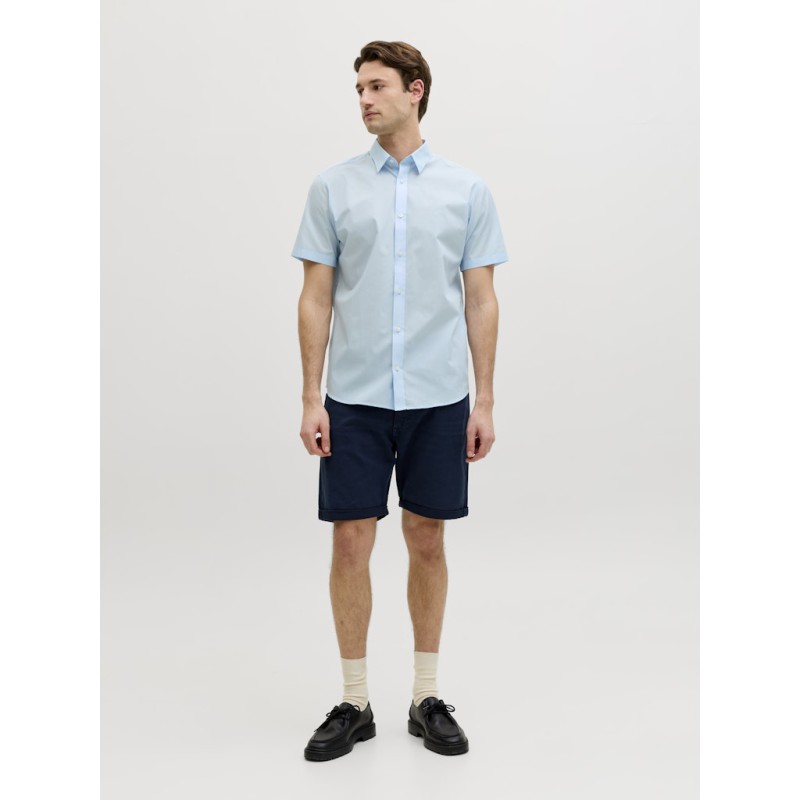 JACK & JONES Gavin Solid Kortærmet T-shirt - Cashmere Blue