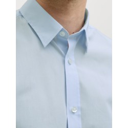 JACK & JONES Gavin Solid Kortærmet T-shirt - Cashmere Blue