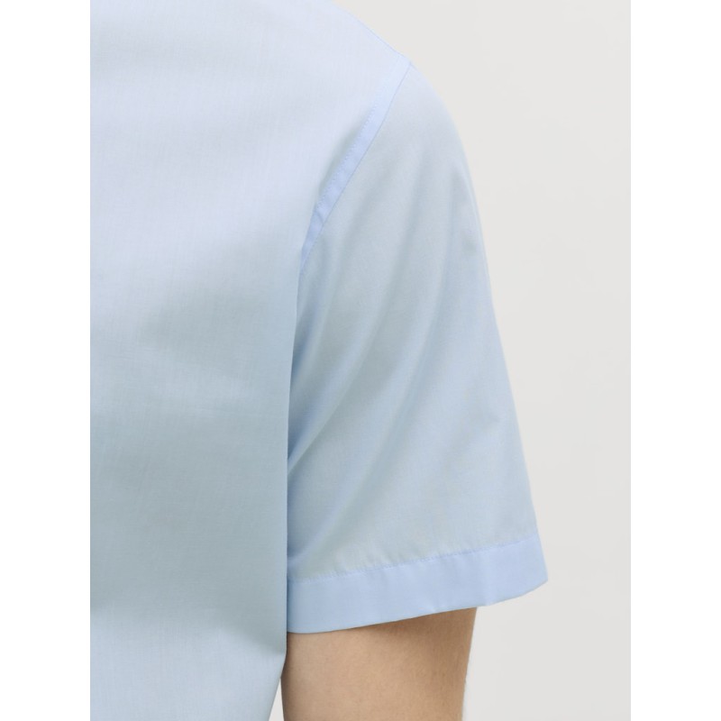 JJ Rebel Gavin Solid Kortærmet Skjorte - Cashmere Blue