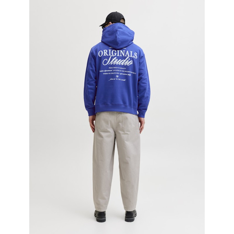 JACK & JONES Norrebro Typo Hoodie - Blueing
