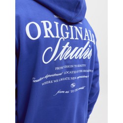 JACK & JONES Norrebro Typo Hoodie - Blueing