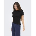 JDY Catie Kortærmet Asymmetrisk top - Sort