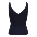 JDY Nanna S/L Broderet Strik Top - Black Iris / Kentucky