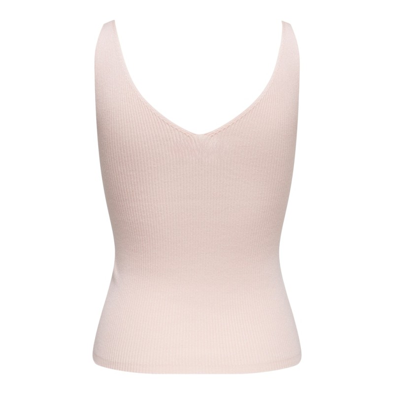 JDY Nanna S/L Broderet Strik Top - Pink Dogwood / Mauwe Wine