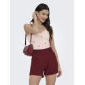 JDY Nanna S/L Broderet Strik Top - Pink Dogwood / Mauwe Wine