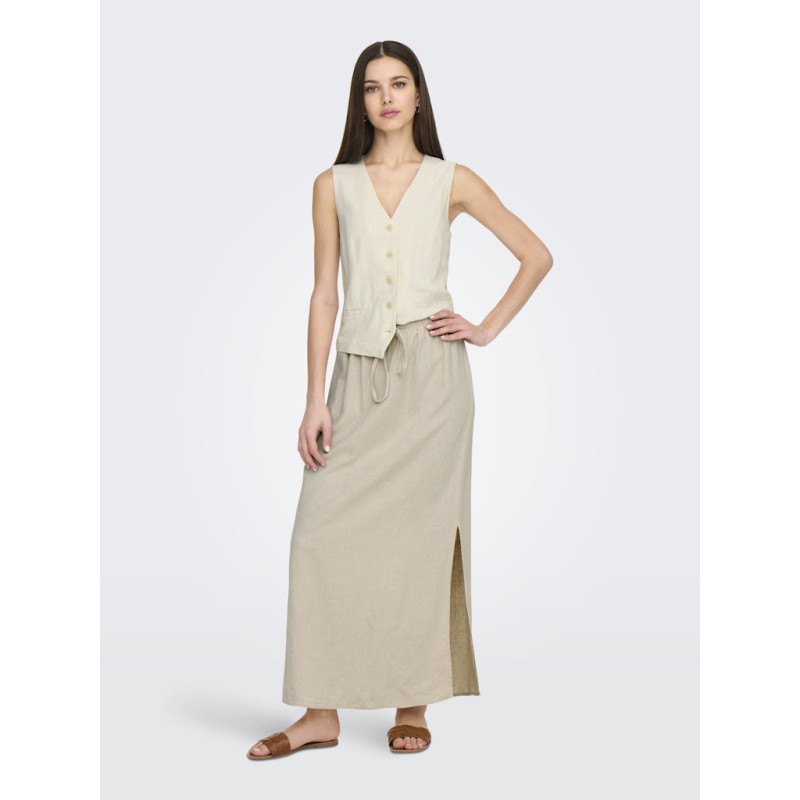 JDY Say MW Maxi Slids Nederdel - Oatmeal