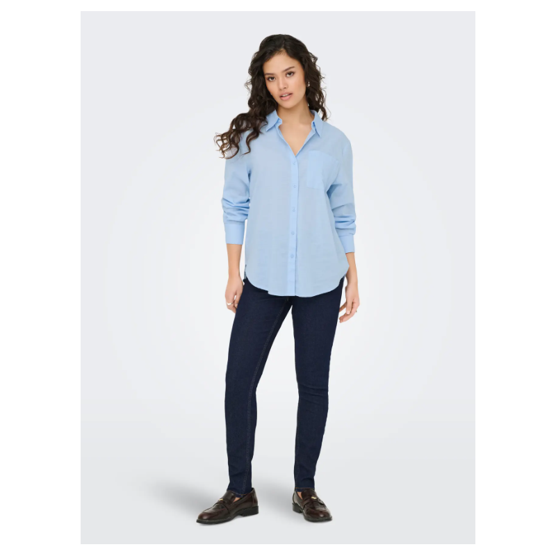 JDY Kimie Langærmet Skjorte - Kentucky Blue