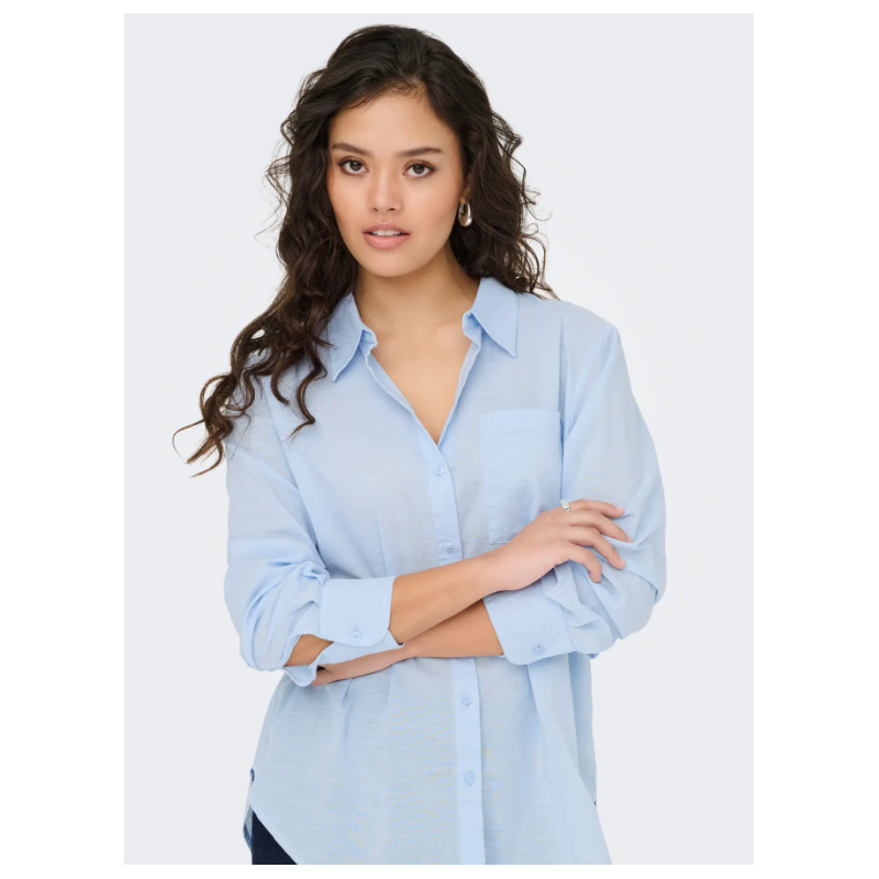 JDY Kimie Langærmet Skjorte - Kentucky Blue