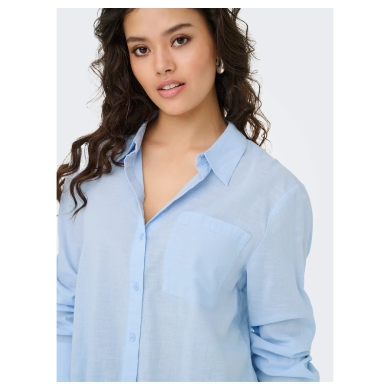 JDY Kimie Langærmet Skjorte - Kentucky Blue